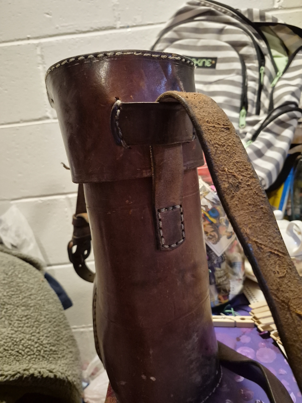 Antique Leather Bag, American Thermos Bottle Company 1906&1908